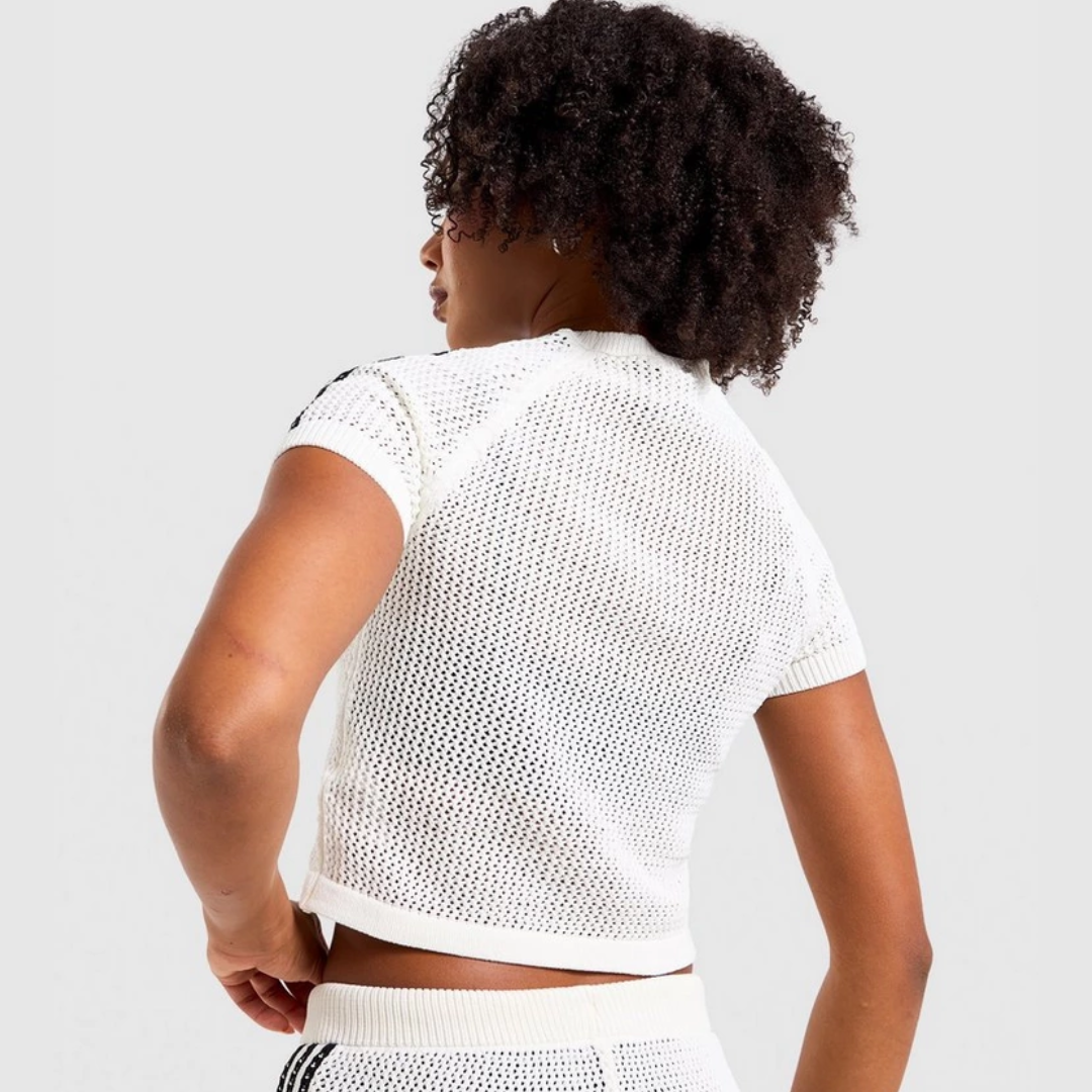 Adidas Kinteed Crochet Cali Tee Set Damen-Set