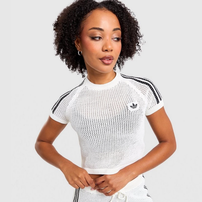 Adidas Kinteed Crochet Cali Tee Set Damen-Set