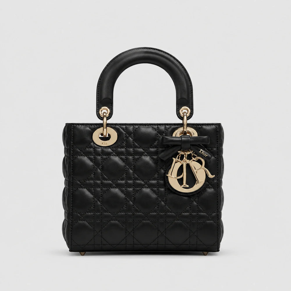 Lady Dior Cannage Lammleder – Schwarz
