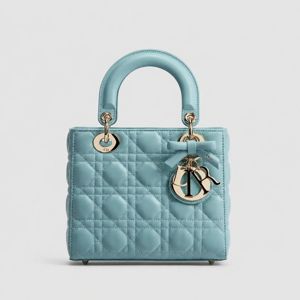 Lady Dior Cannage Lammleder – Turmalinblau