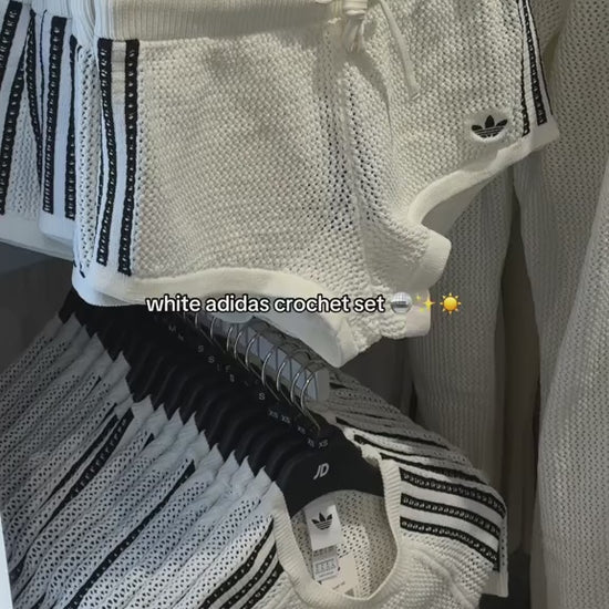 Adidas Originals Knitted Crochet Set Off White Damen-Set